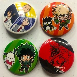 10 random hotopic MHA anime pins